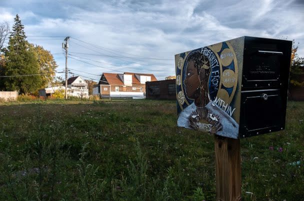 PHOTO: An empty lot down the street from the Tops market has been empty for over 20 years on the east side of Buffalo, N.Y. (Malik Rainey/ABC News)