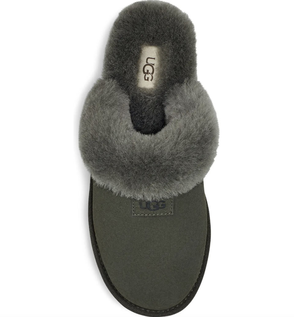 Ugg Cozy Slipper in forest night (Photo via Nordstrom)