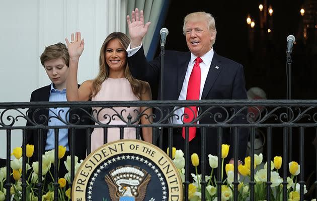 Both the President and the First Lady made a speech. Photo: Getty