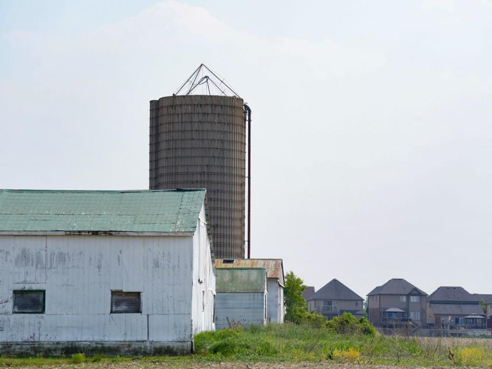  Houses back onto a farmer’s field in Binbrook, near Hamilton, Ont., an area within the Ontario Greenbelt.