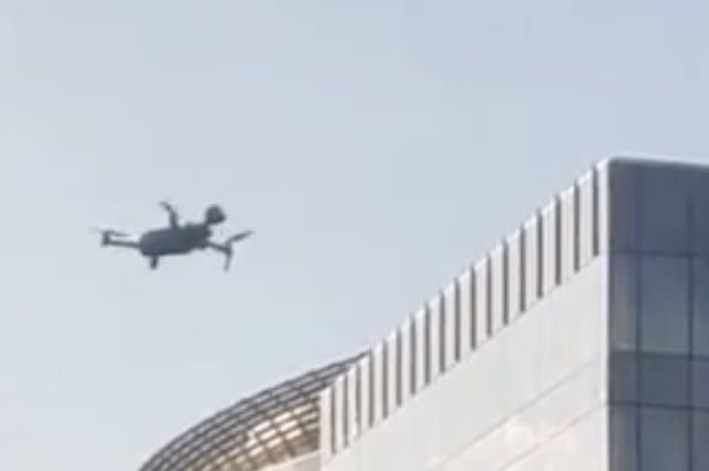 Drone in Brussels park