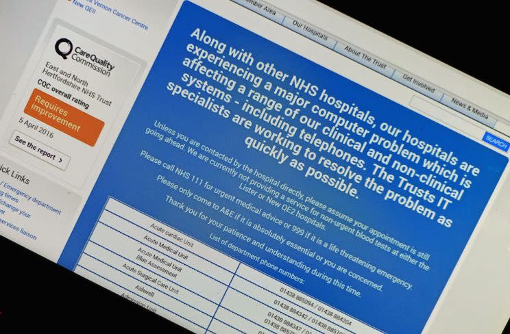 The Conservative manifesto promises to securely store Brits’ data. The pledge comes days after a major cyberattack on the NHS (Jeff Blackler/REX/Shutterstock)