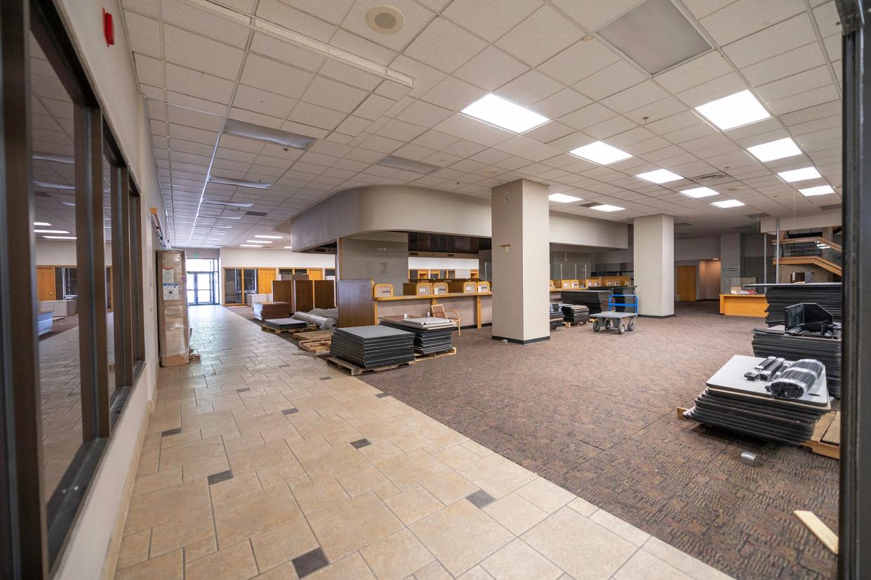 The Pueblo County elections department is moving to the first floor of the former Wells Fargo building, pictured on Friday.