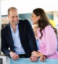 <p>Kate and Will shared a laugh as they visited a fish fry in Great Abaco, Bahamas during their royal tour of the region.</p>