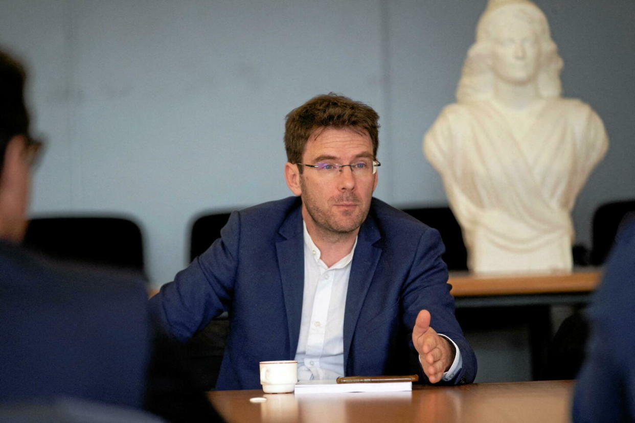 Nicolas Mayer-Rossignol, maire de Rouen, a pris un arrêté municipal pour interdire une soirée xénophobe prévue vendredi 28 juin 2024.  - Credit:Paoloni Jeremy / ABACA