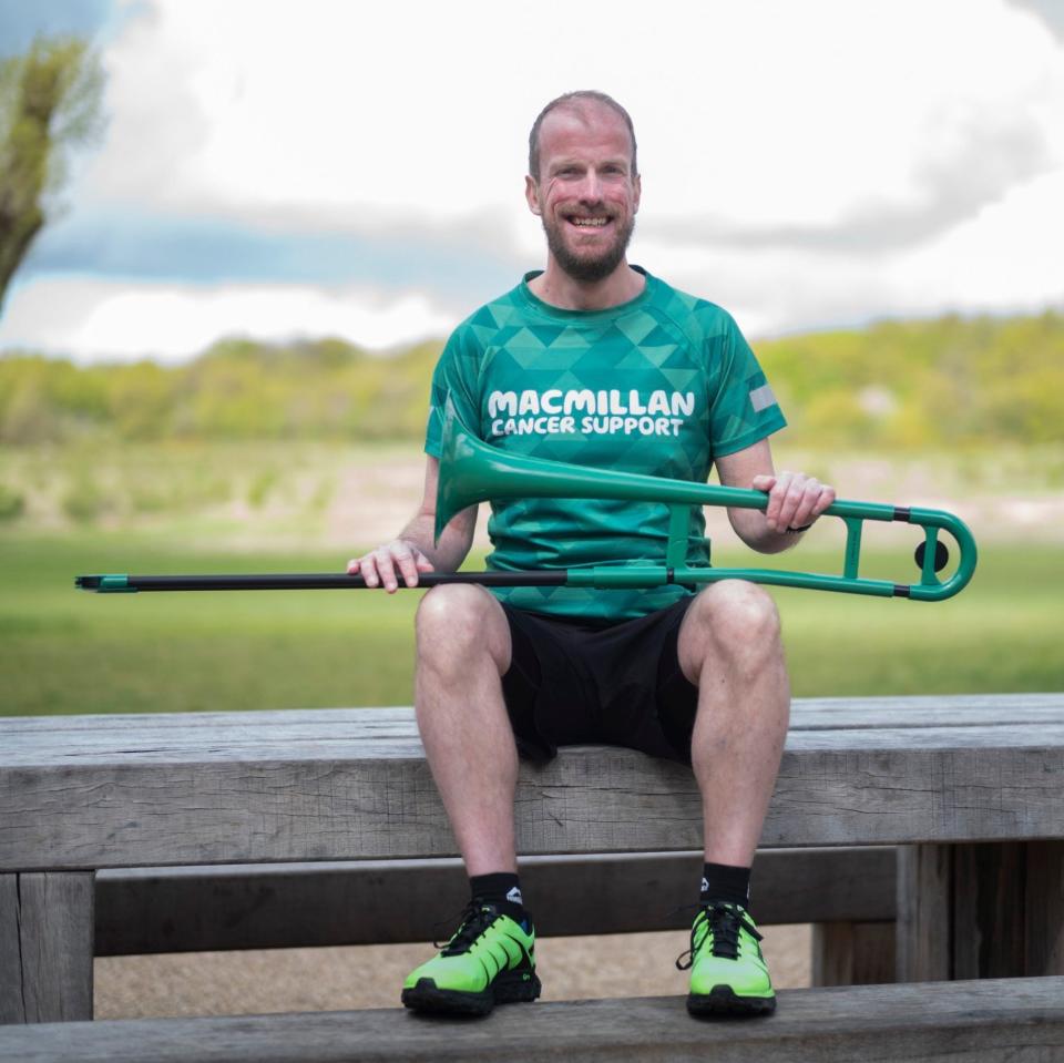 Nathaniel Dye before the London Marathon