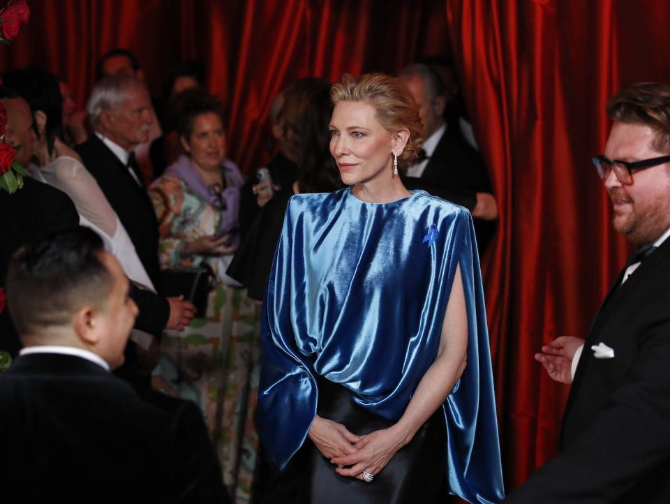 Cate Blanchett arrives for the 95th annual Academy Awards ceremony. Caroline Brehman/ EPA