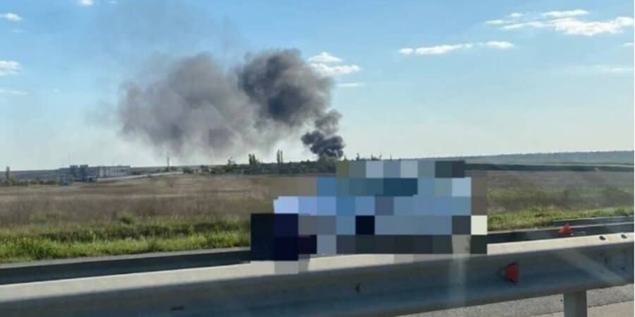 Explosion near Simferopol