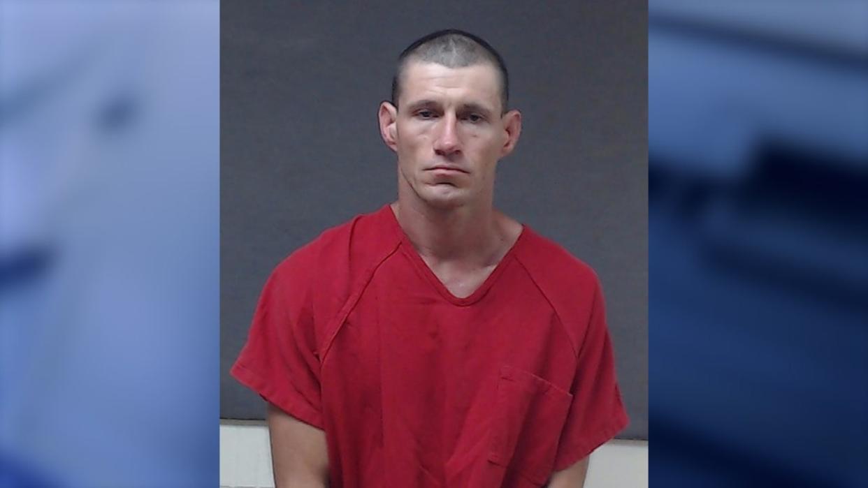 <div>Joshua Kolotka was arrested on two out-of-county warrants, along with the theft of a John Deere Gator Utility Vehicle and stolen boat, according to the Glades County Sheriff's Office. (Photo: Glades County Sheriff's Office)</div>
