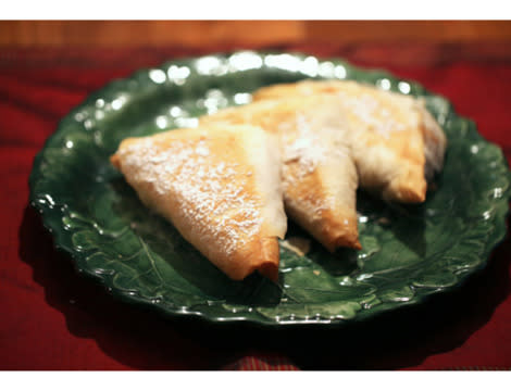 Apple Pecan Phyllo Triangles