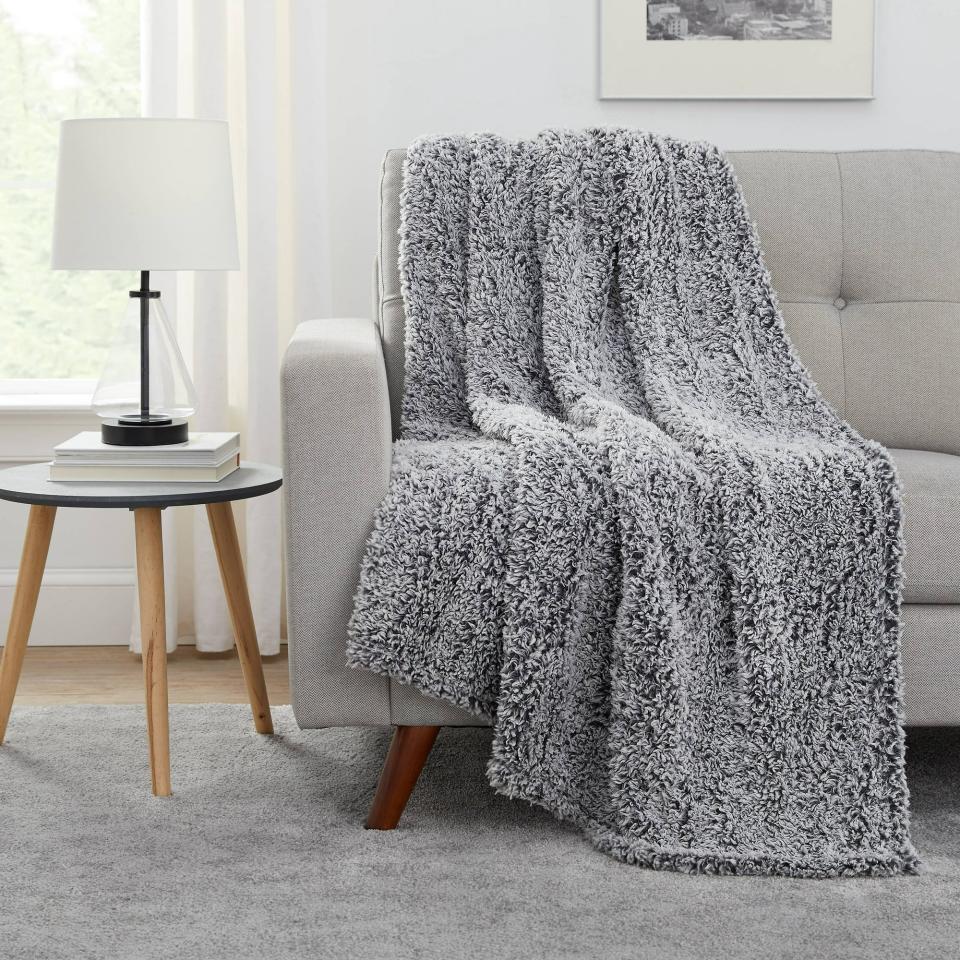 A blanket on a chair