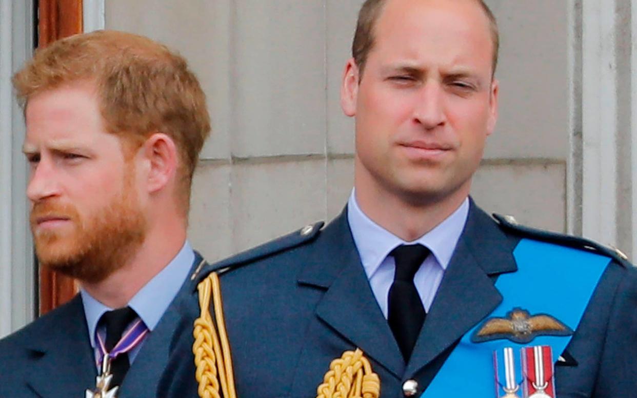 Prince Harry and Prince William - AFP