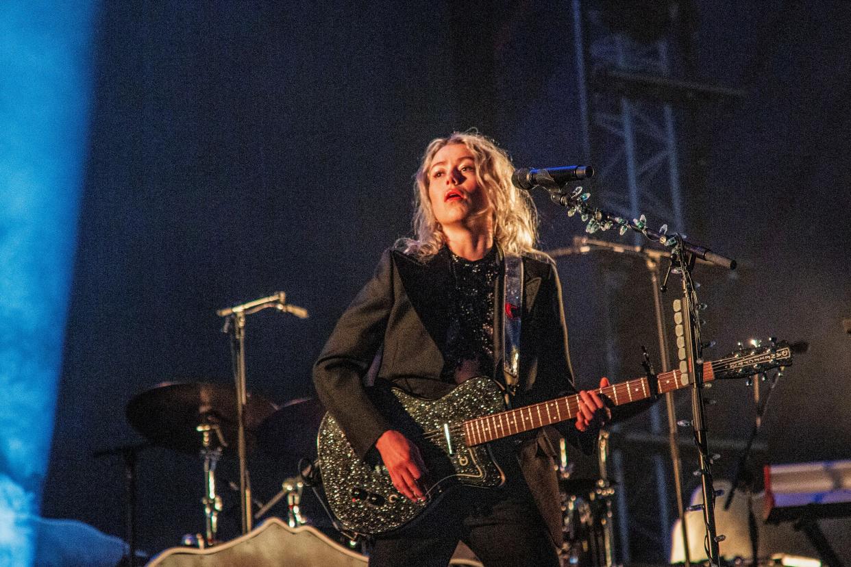 Phoebe Bridgers performs at the Glastonbury Festival in Worthy Farm, Somerset, England, Friday, June 24, 2022. 