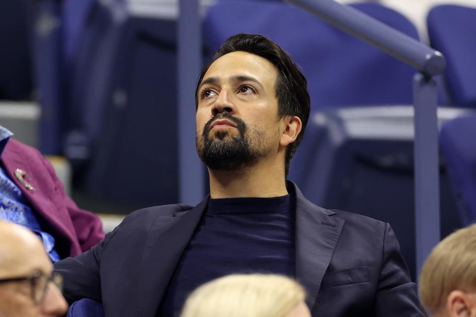 NEW YORK, NEW YORK - AUGUST 26: (Actor and Songwriter Lin-Manuel Miranda attends Day One of the 2024 US Open at the USTA Billie Jean King National Tennis Center on August 26, 2024, in the Flushing neighborhood of the Queens borough of New York City. (Photo by Luke Hales/Getty Images) ORG XMIT: 776145787 ORIG FILE ID: 2168680548