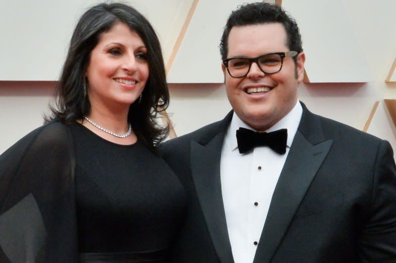 Ida Darvish and Josh Gad arrive for the Academy Awards at the Dolby Theatre in the Hollywood section of Los Angeles in 2020. File Photo by Jim Ruymen/UPI