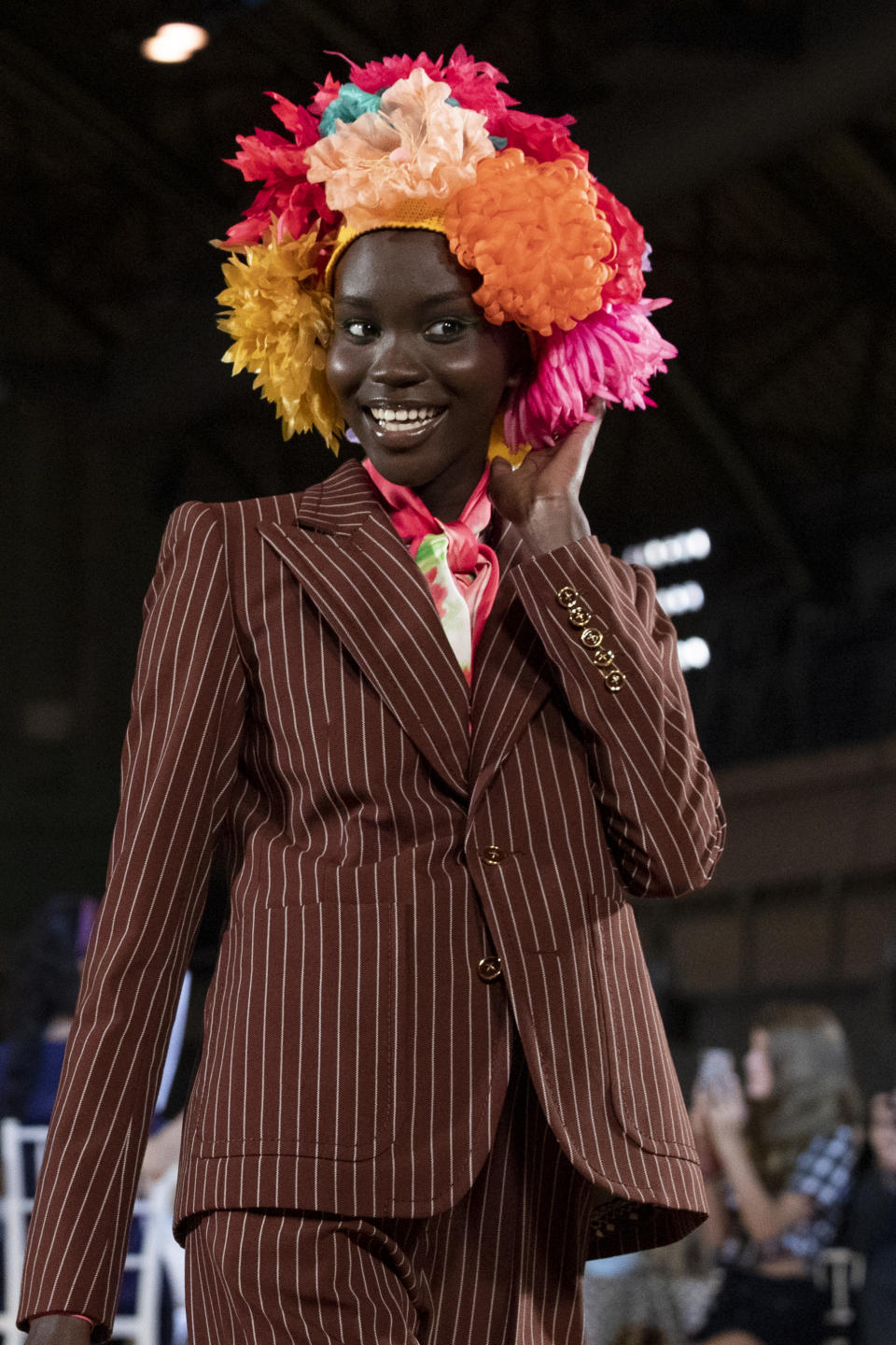 The Marc Jacobs collection is modeled during Fashion Week, Wednesday, Sept. 11, 2019, in New York. (AP Photo/Mary Altaffer)