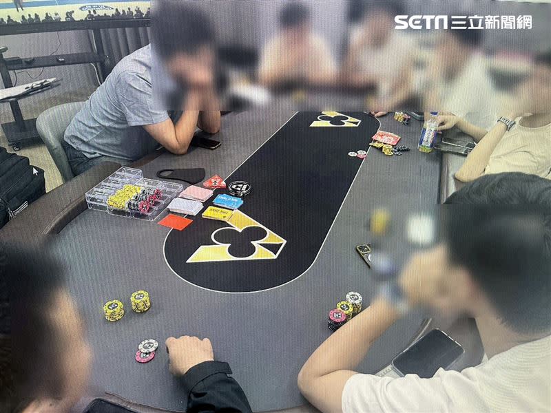 北市警方二度搗破德州撲克賭場，一舉逮捕張姓負責人等23人。（圖／翻攝畫面）