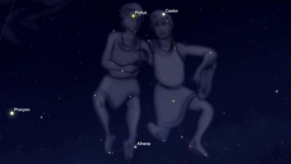 The constellation Gemini, the twins, is visible from the Northern Hemisphere from November to April, and the Southern Hemisphere can see it from December to March.