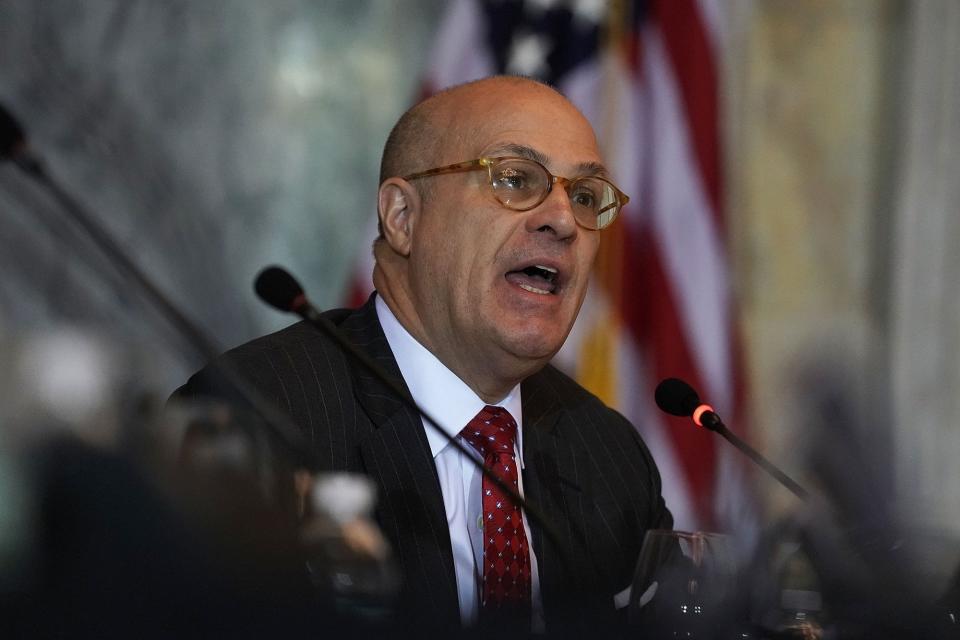 Outgoing CFTC Chair Christopher Giancarlo, affectionately known as 'Crypto Dad', is expecting an 'explosion of interest in cryptocurrencies.' | Source: Alex Wong/Getty Images/AFP