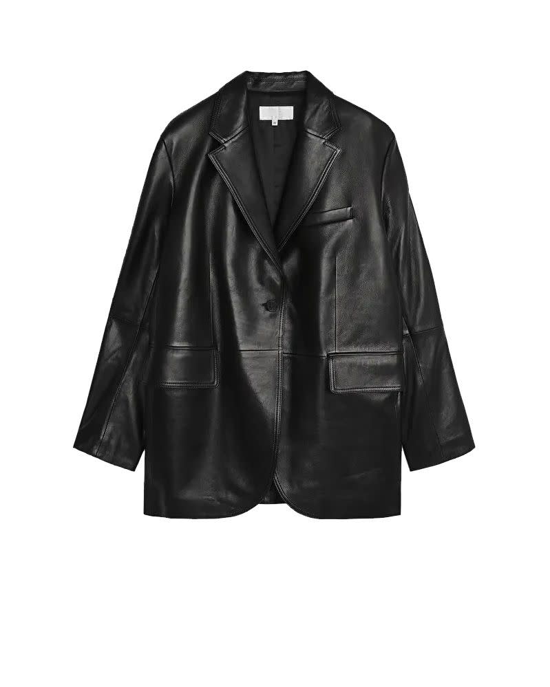 Arket's leather blazer