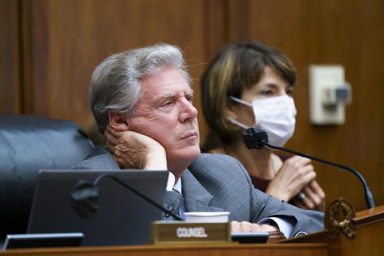 House Energy and Commerce Chairman Frank Pallone, D-N.J., is pictured at the Capitol in Washington, Wednesday, Sept. 15, 2021. 