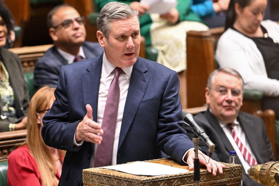 Starmer claims PM ‘only person on Tory benches without personal immigration plan’ (UK Parliament /AFP via Getty Images)