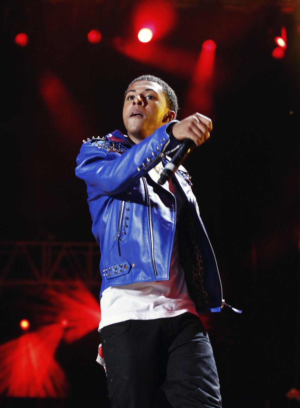 Diggy Simmons performs at the Essence Music Festival in New Orleans, Thursday, July 5, 2012. (Photo by Bill Haber/Invision/AP)
