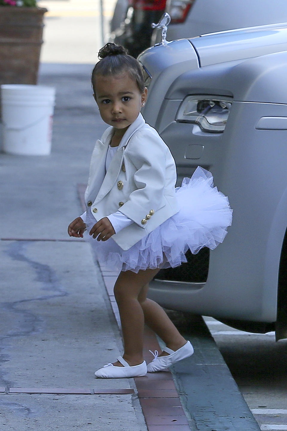 North West and Kendall Jenner All Embrace Summer Whites