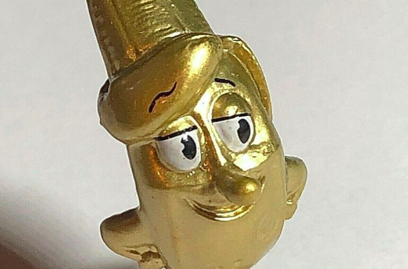 Th erare Coles Stikeez Golden Billy Banana toy that Donna’s son bought [Photo: eBay]