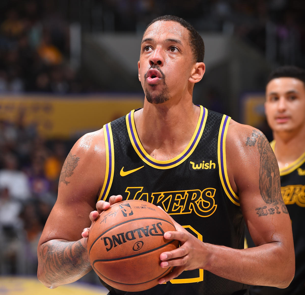 Channing Frye prepares to shoot a free throw during an April game. (Getty)