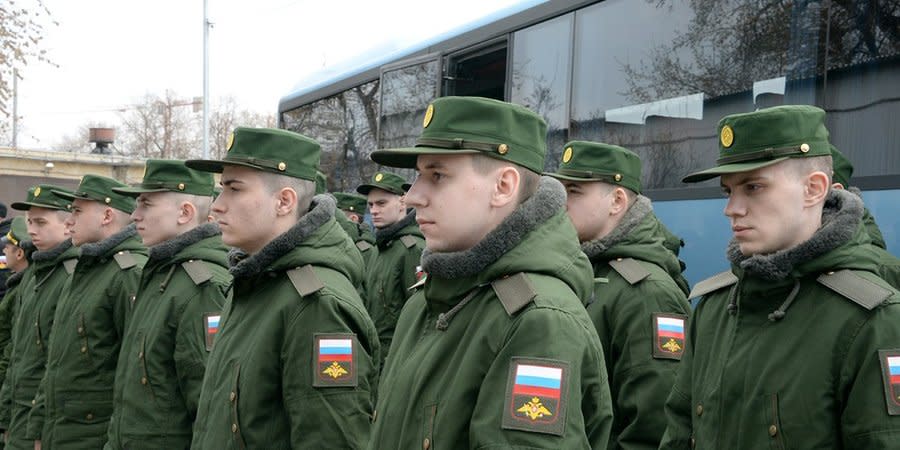 Russians spring conscription