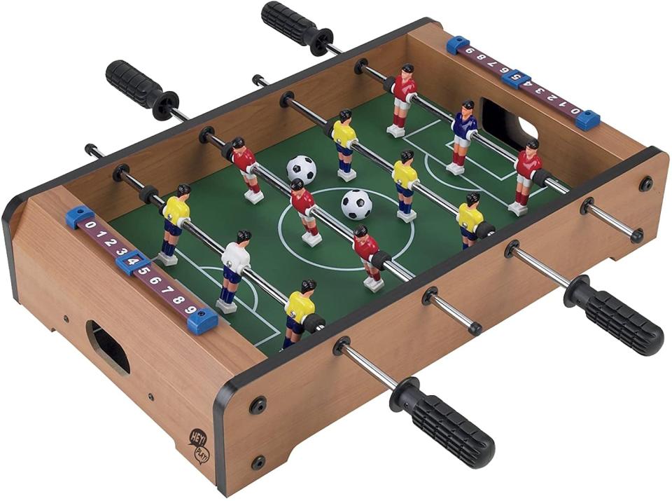 <p>Everyone could use this fun <span>Tabletop Foosball Game</span> ($45, originally $56) in their life. We'll be playing all day long. It's big enough to actually play, but compact enough to fit on a dining table or countertop.</p>