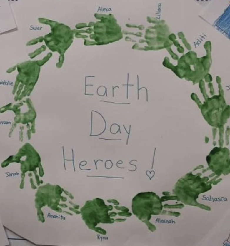 Students at Big Blue Marble Academy, Edison, celebrated Earth Day.