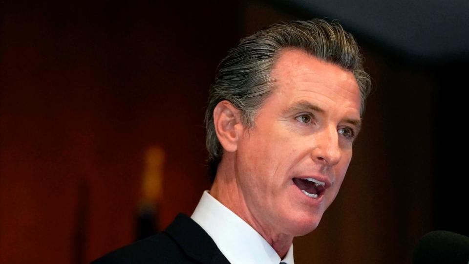 PHOTO: In this Sept. 14, 2021, file photo, California Gov. Gavin Newsom speaks in San Francisco. (Jeff Chiu/AP, FILE)