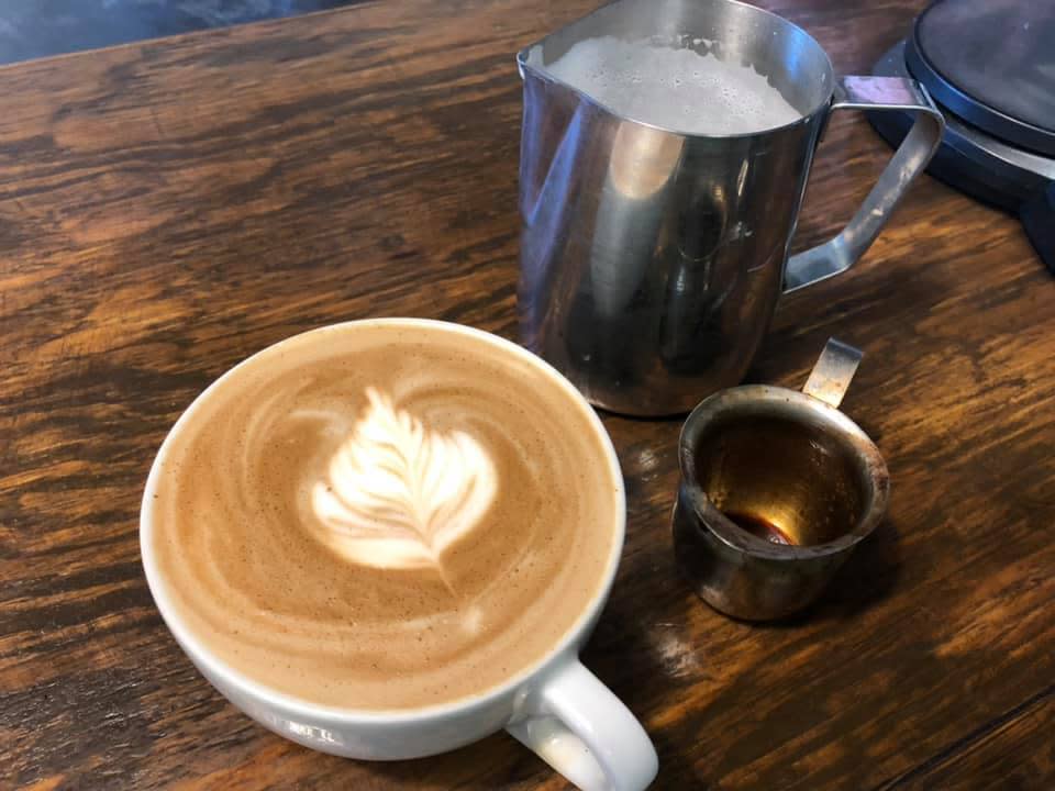 Bourbon caramel latte at Stomping Grounds Coffee Co. in Louisville.