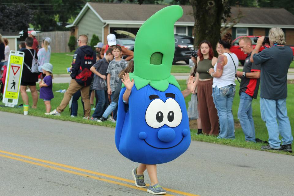 The star of the 2022 Lexington Blueberry Festival Parade was, of course, a blueberry.