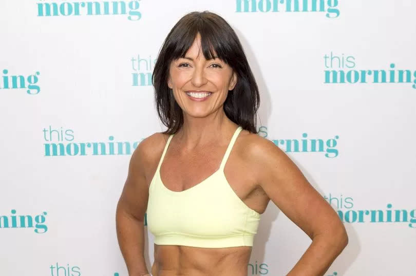 Tv presenter Davina McCall at ITVs This Morning in fitness gear