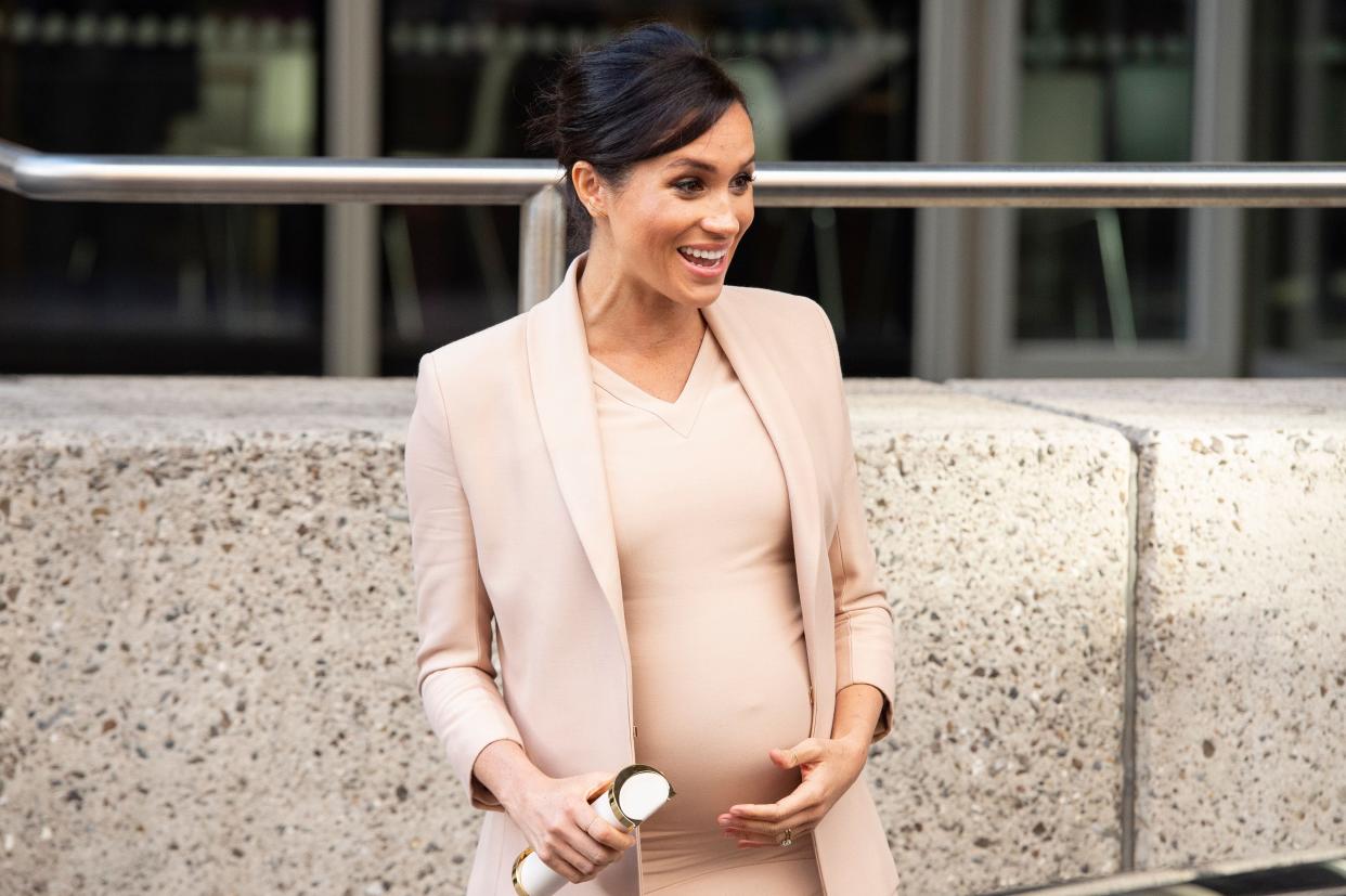 Herzogin Meghan soll aktuell ihre Baby-Shower in New York feiern. (Bild: Niklas Hallen/AFP/Getty Images)