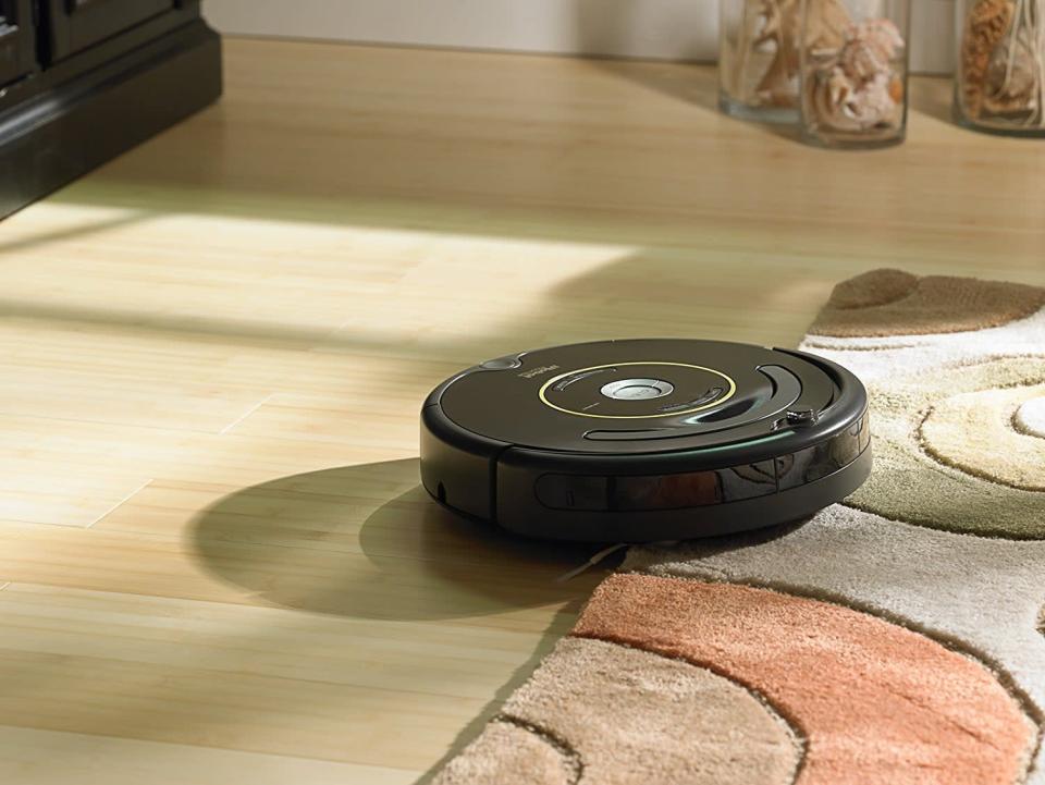 <p>A vacuum cleaner that cleans the house without help? Sign us up! The <span>iRobot Roomba 650 Robot Vacuum</span> ($199, originally $275) will definitely cut down cleaning time, with a side bonus: it'll be good for their back because they won't have to bend to vacuum those hard-to-reach spots. </p>