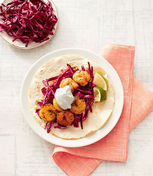 Skillet Shrimp Tacos