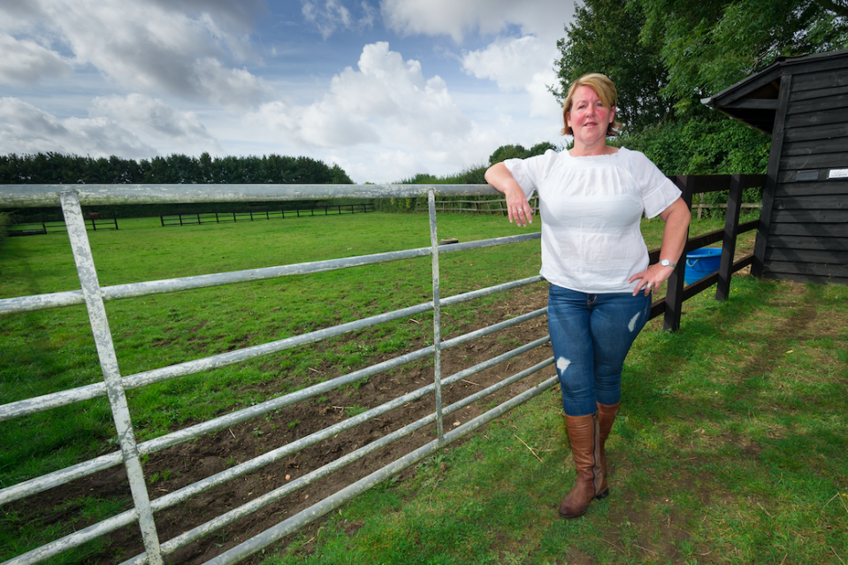 <em>The farmer had offered to give her plot away to travellers to upset locals (SWNS)</em>