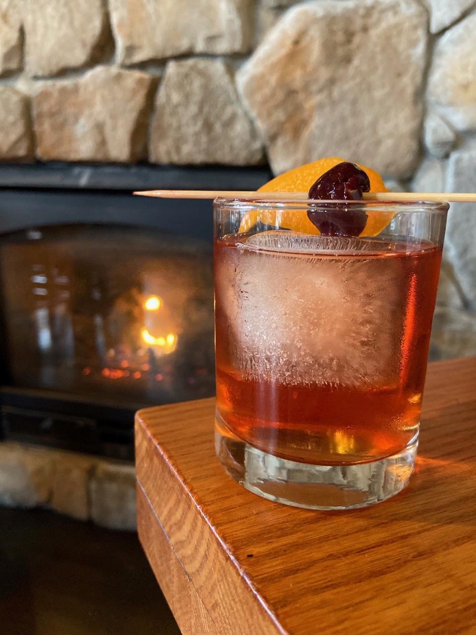 Cocktails and fireplaces go hand in hand in the winter months and you can get both at Keg & Kitchen in Westmont.