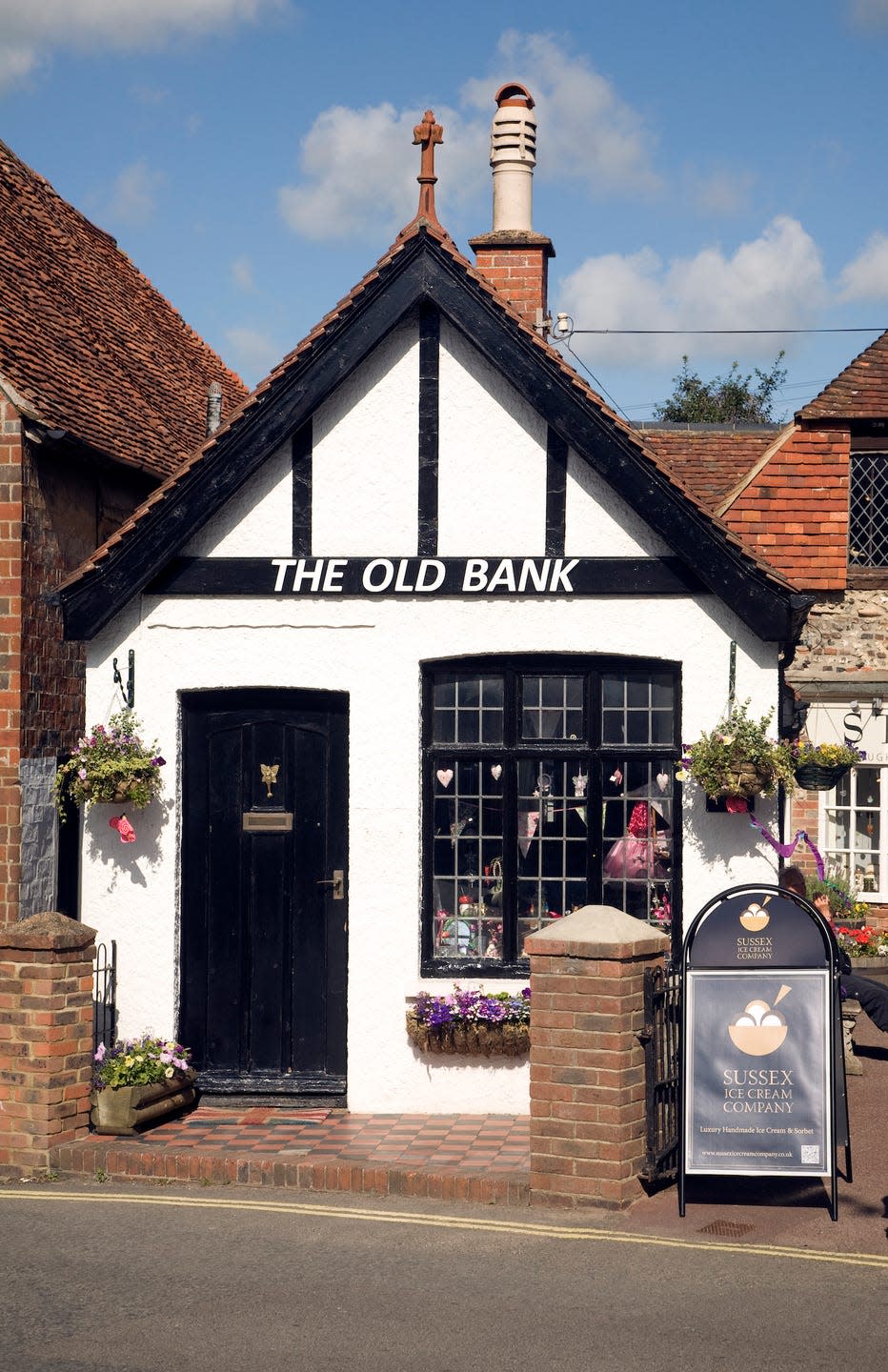 the old bank converted to a shop, alfriston, east sussex, england photo by geography photosuniversal images group via getty images