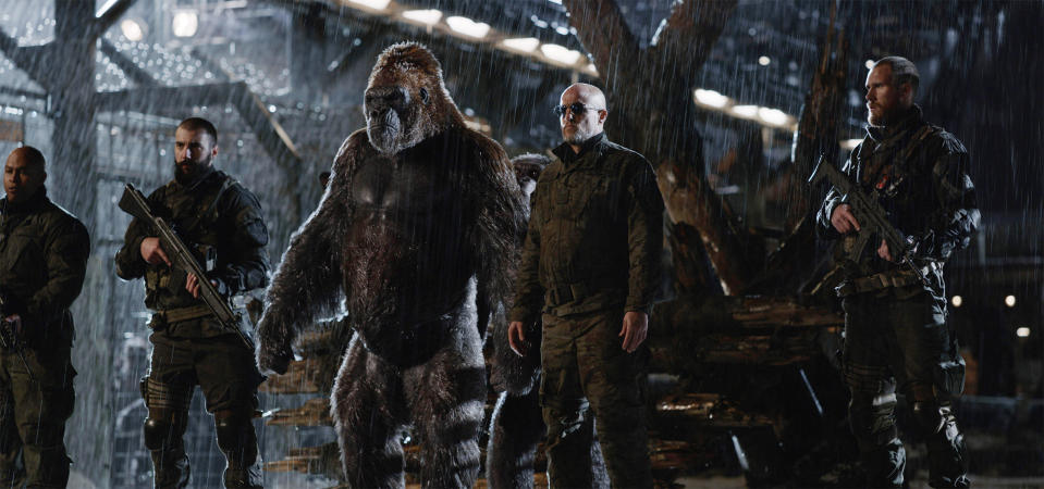 Woody Harrelson in a scene from War for the Planet of the Apes