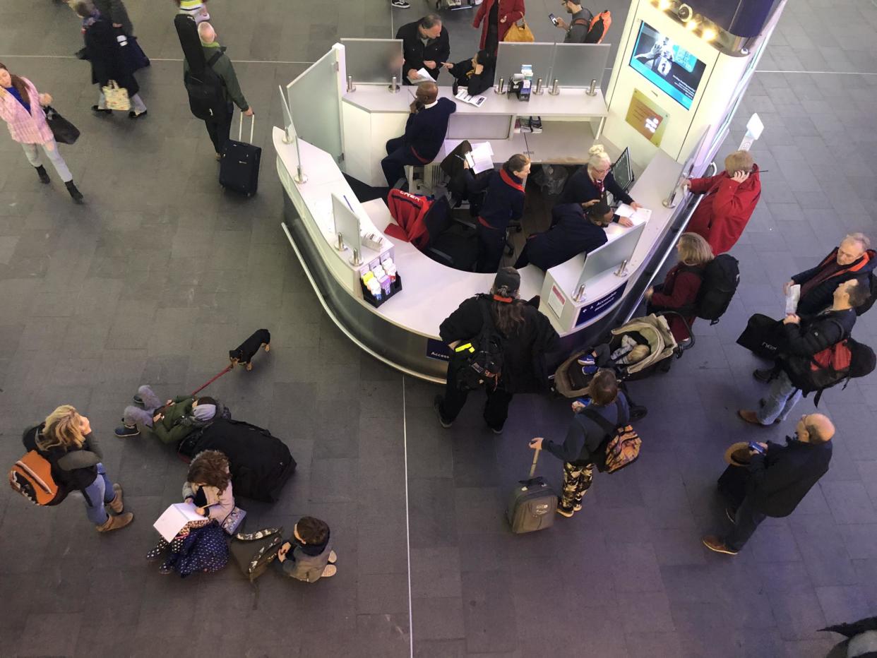 Going places? The information counter at London King's Cross: Simon Calder