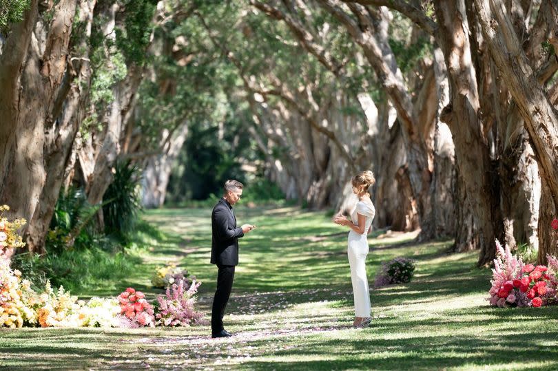 Jono and Lauren during Married at First Sight Australia Final Vows