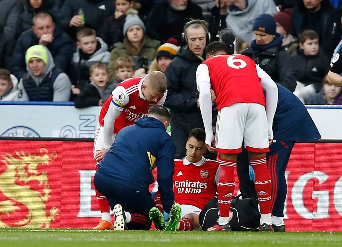 Martinelli injured himself scoring the winner (Action Images via Reuters)