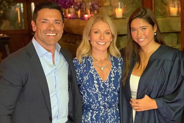 Kelly Ripa/instagram From left to right: Mark Consuelos, Kelly Ripa and Lola Consuelos