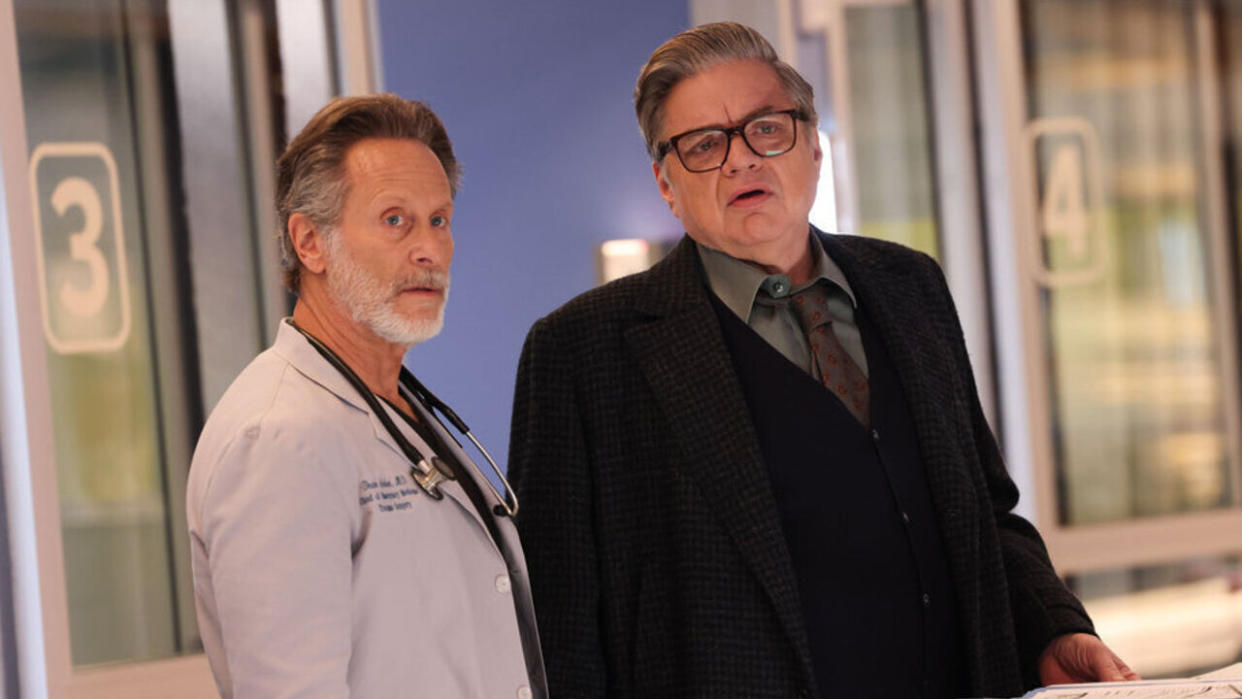  Archer and Dr. Charles in Chicago Med Season 9 premiere. 