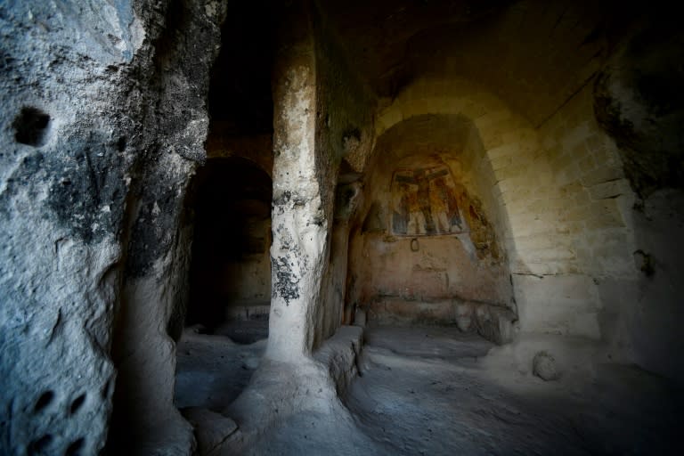 Getting the best out of Matera's historical offerings such as this religious fresco in an ancient cave dwelling known as "Sassi" requires looking deep below the surface